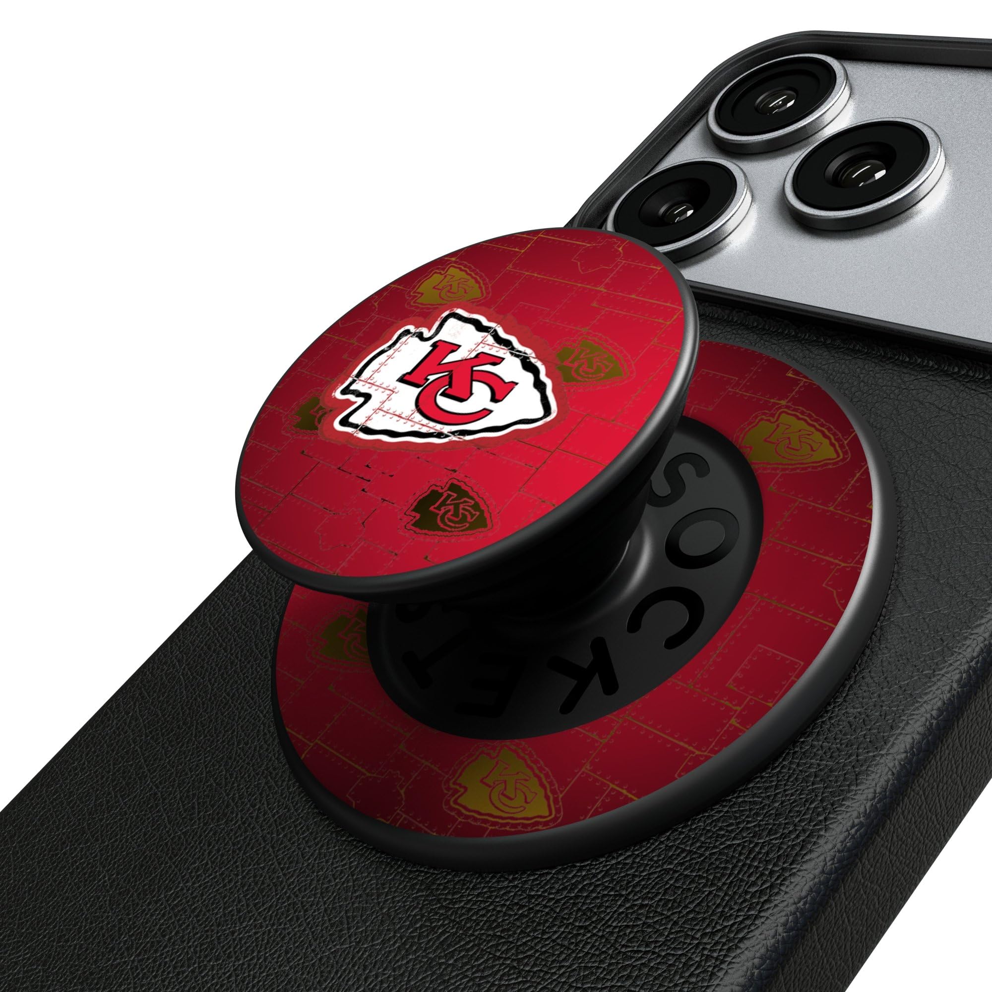 Kansas City Chiefs Rivet PopSockets Magnetic Phone Grip and Stand