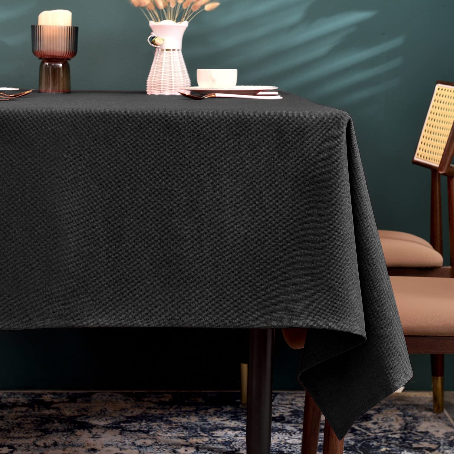 Balcony & Falcon Tablecloth, Water Repellent, Stain Resistant, Easy Care, Cloth,