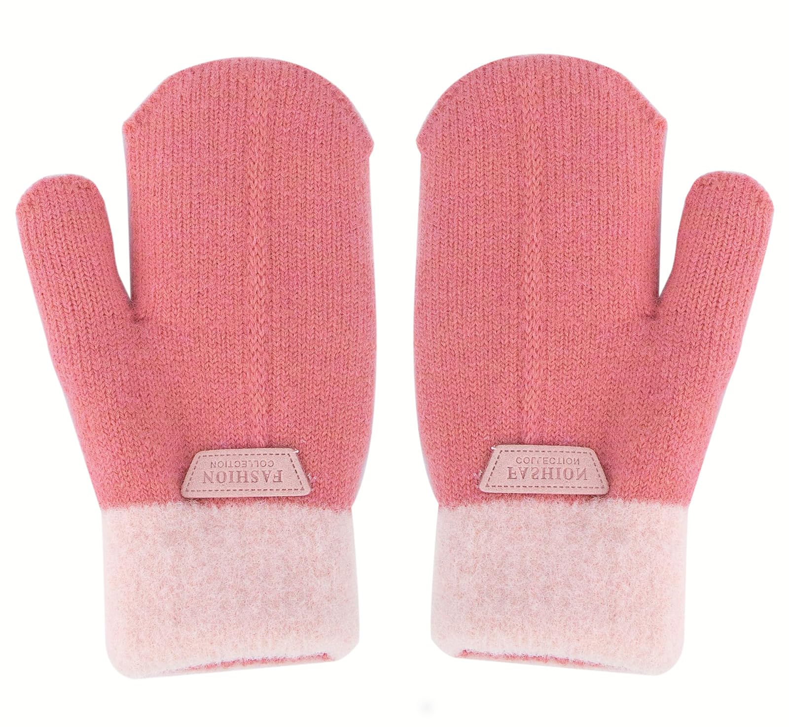 Mealah Kids Winter Mittens Warm Knit Gloves for Boys Girls Cold Weather