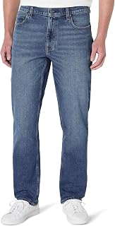 Amazon Essentials Men's Athletic Fit Jeans with Extra Room in Hip and Thigh, Low Stretch Denim, 5 Pocket Styling