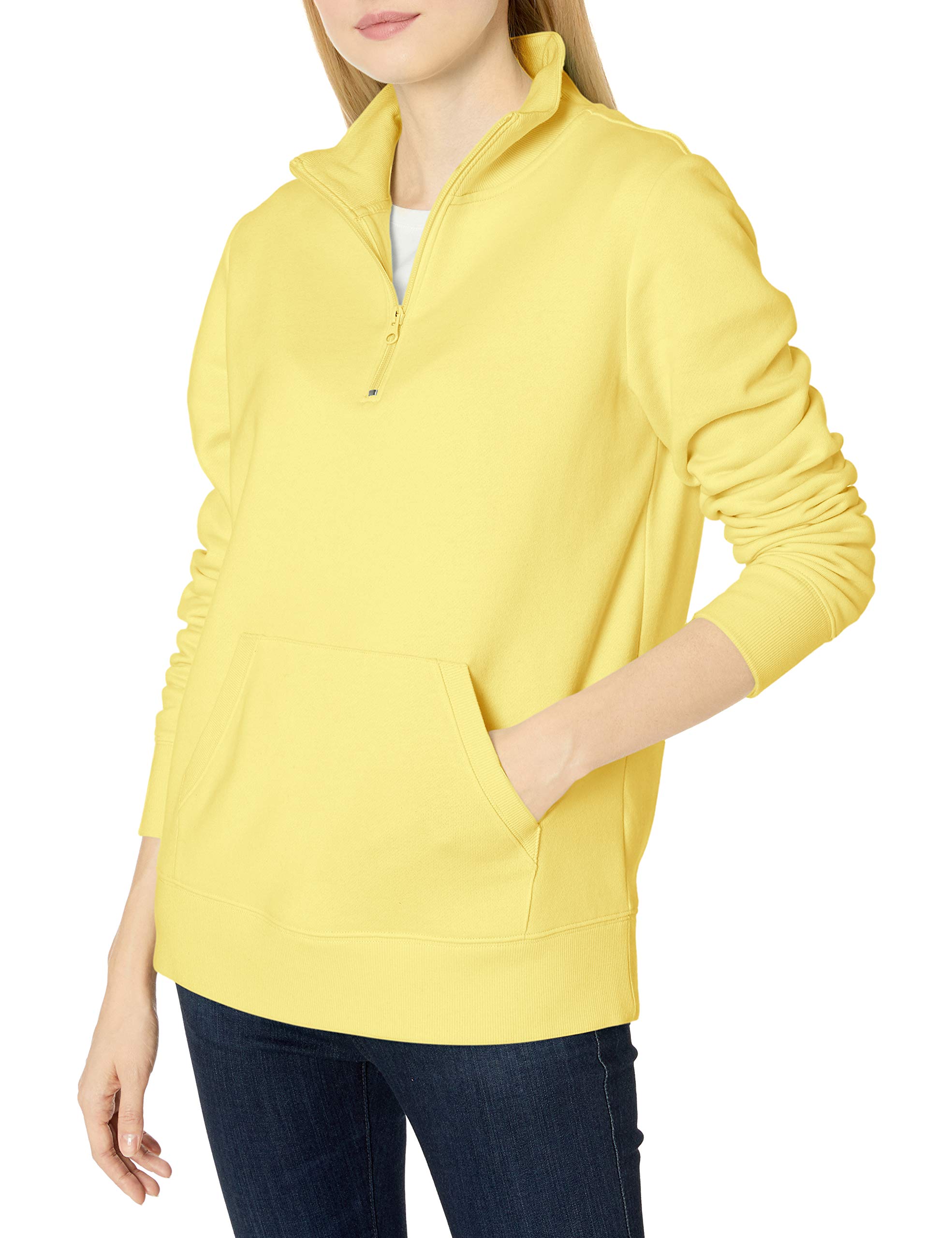Amazon Essentials Women's Long-Sleeve Fleece Quarter-Zip Jumper (Available in Pl