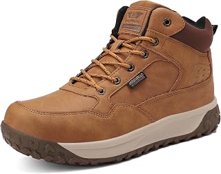 ARRIGO BELLO Men's Winter Snow Boots Warm Fur Lined Ankle Shoes