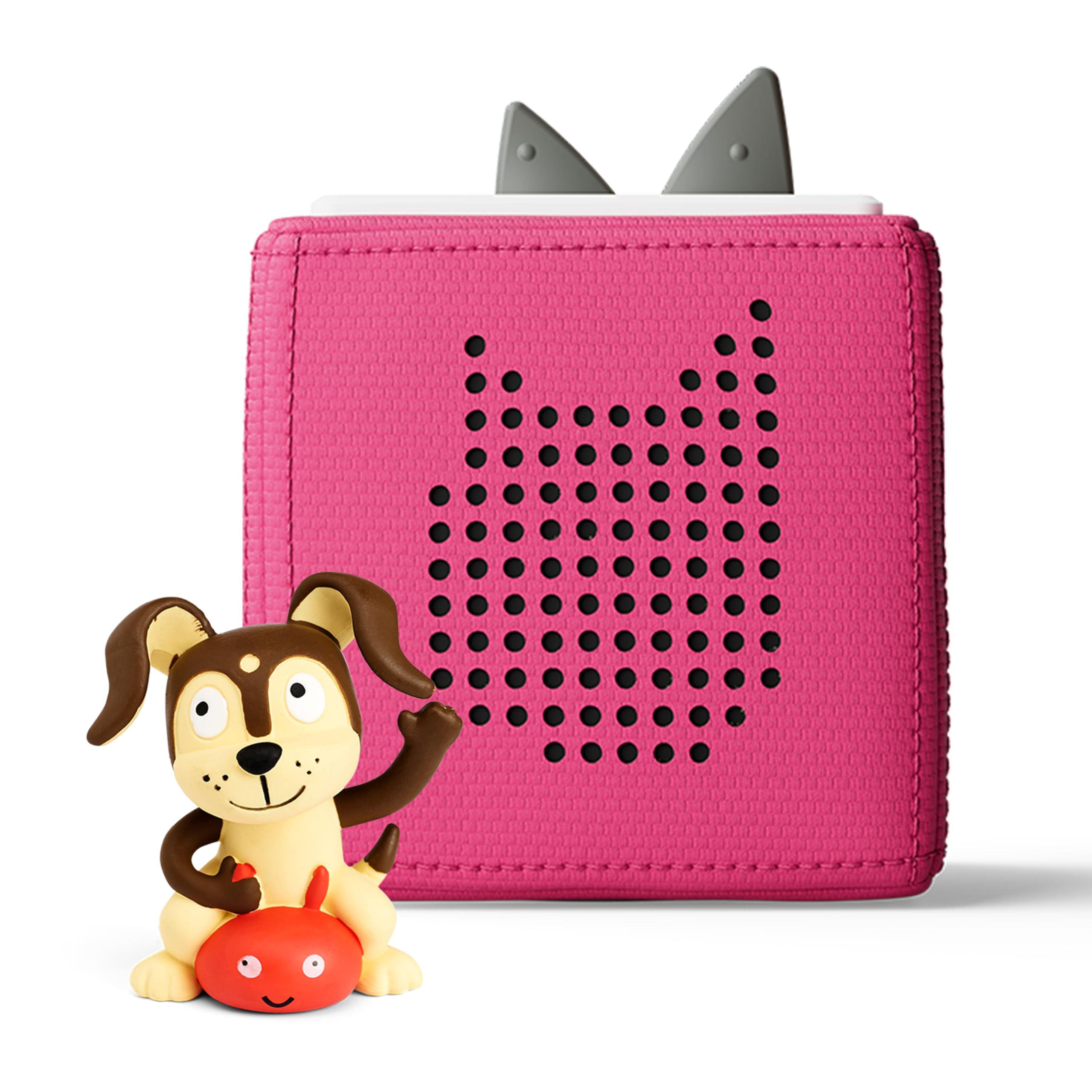 Toniebox 1 Audio Player Starter Set with Bilingual Playtime Puppy - Listen, Lear