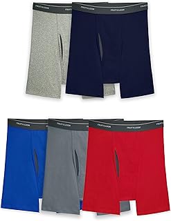 Fruit of the Loom Men's Coolzone Boxer Briefs, Moisture Wicking & Breathable