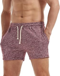 AIMPACT Pantalones cortos deportivos para hombre de 5 pulgadas para hombre, rojo vino, Large