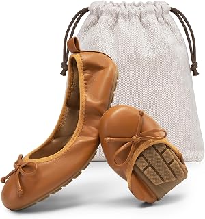 DREAM PAIRS Women's Foldable Ballet Ballerina Flats