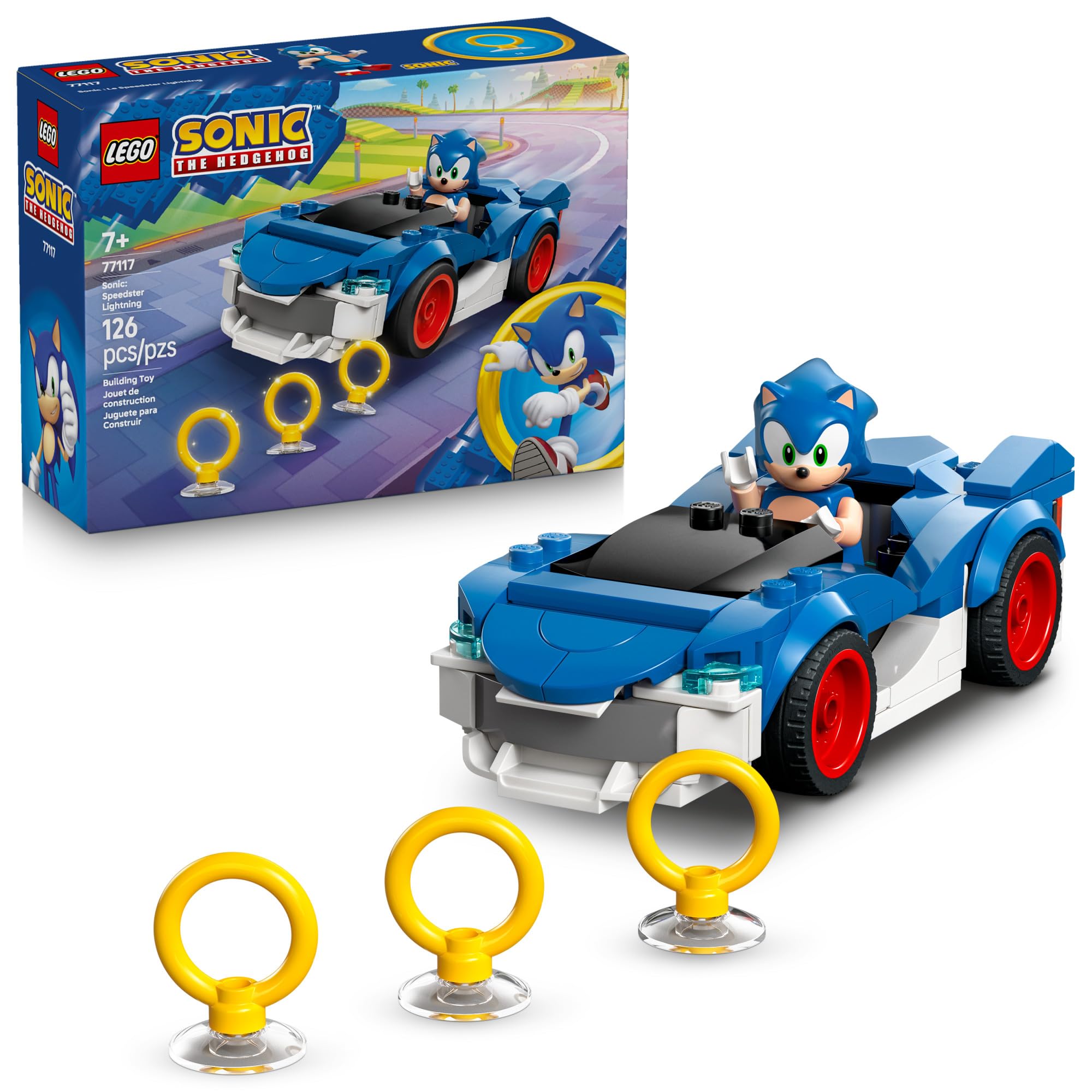 LEGO Sonic the Hedgehog Sonic: Speedster Lightning 77117 | Building Toys for Boy