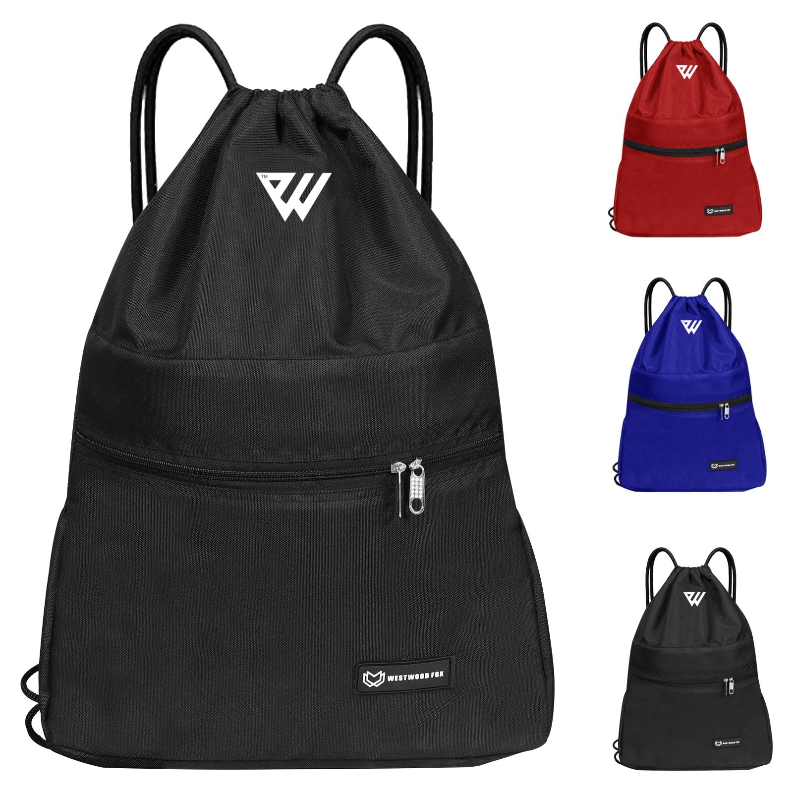 WESTWOOD FOX WFX Drawstring Bag String Waterproof Sport Gym Sack Backpack for Wo