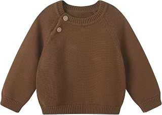 pureborn ベビー 幼児 男の子 女の子 プルオーバー セーター ニット 暖かい トップス コットン 3M-5T