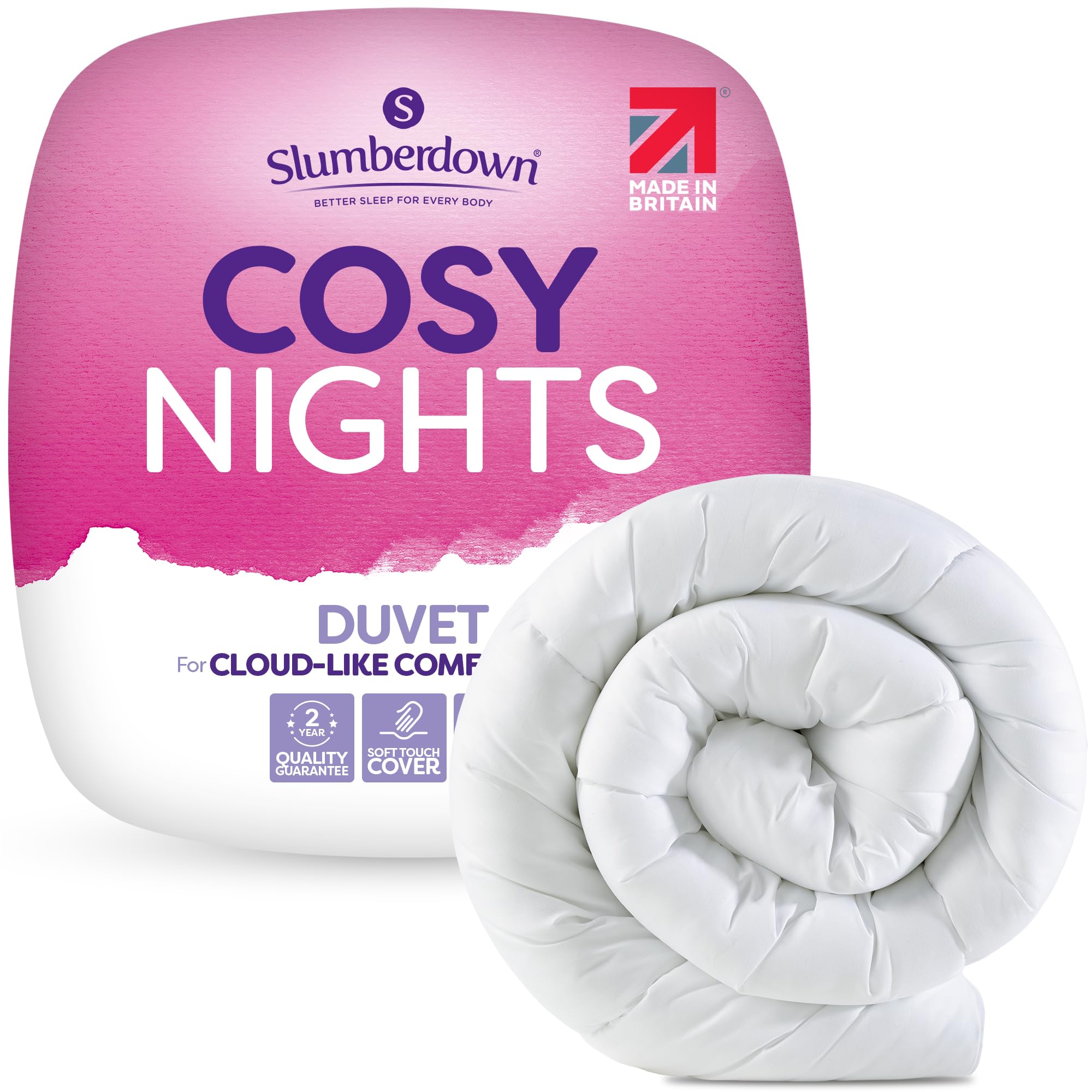 Slumberdown Cosy Nights Double Duvet 10.5 Tog - Breathable & Soft All Year-Round