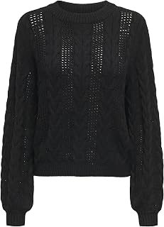 ONLY Onlrubina Ls Cable O-neck Nca Knt Jersey de punto Mujer