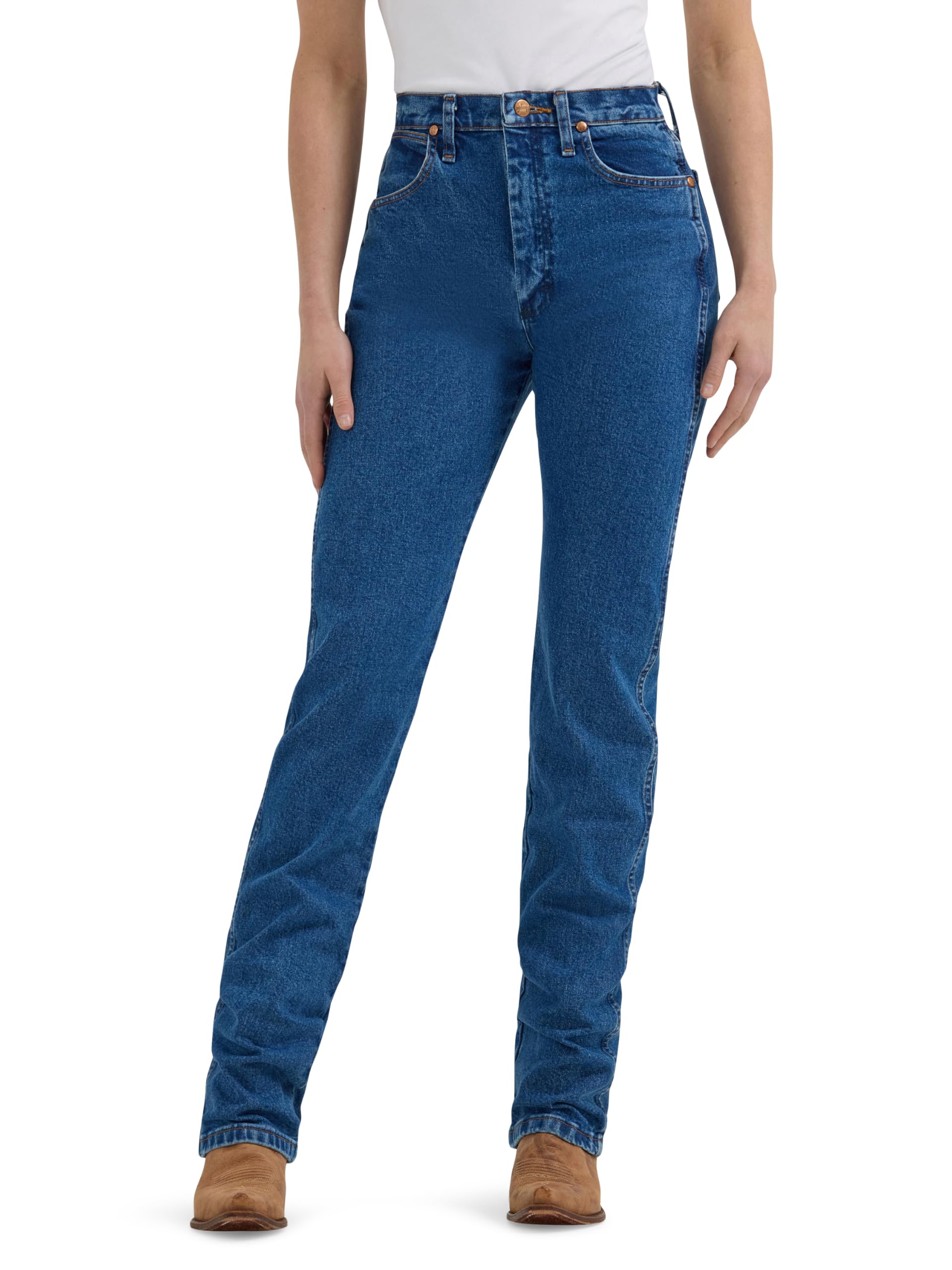 Wrangler Cowboy Cut High Rise Slim Fit Tapered Leg Jean