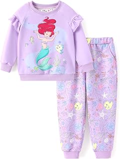Disney Frozen Baby Girls Long Sleeve Shirt and Pocket Pants Set Autumn Casual Daily Wear