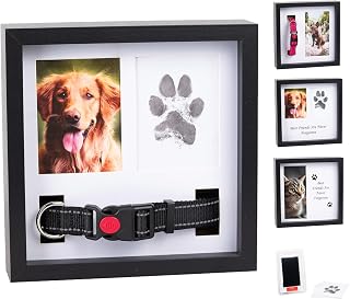 OtterPets Paw Print Kit for Dogs 9x9, 4 customizable displays (Black)