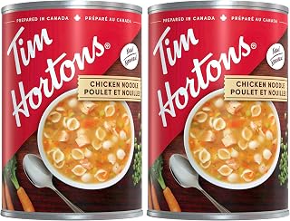 Tim Hortons Chicken Noodle Soup, Ready-to-Serve, 540mL Can (Pack of 2)