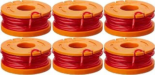 WORX Replacement Spool & Line for String Trimmers, 6 Pack, WA0010 | Compatible with WORX WG154, WG155, WG160, WG162, WG163, WG170, WG180 Series