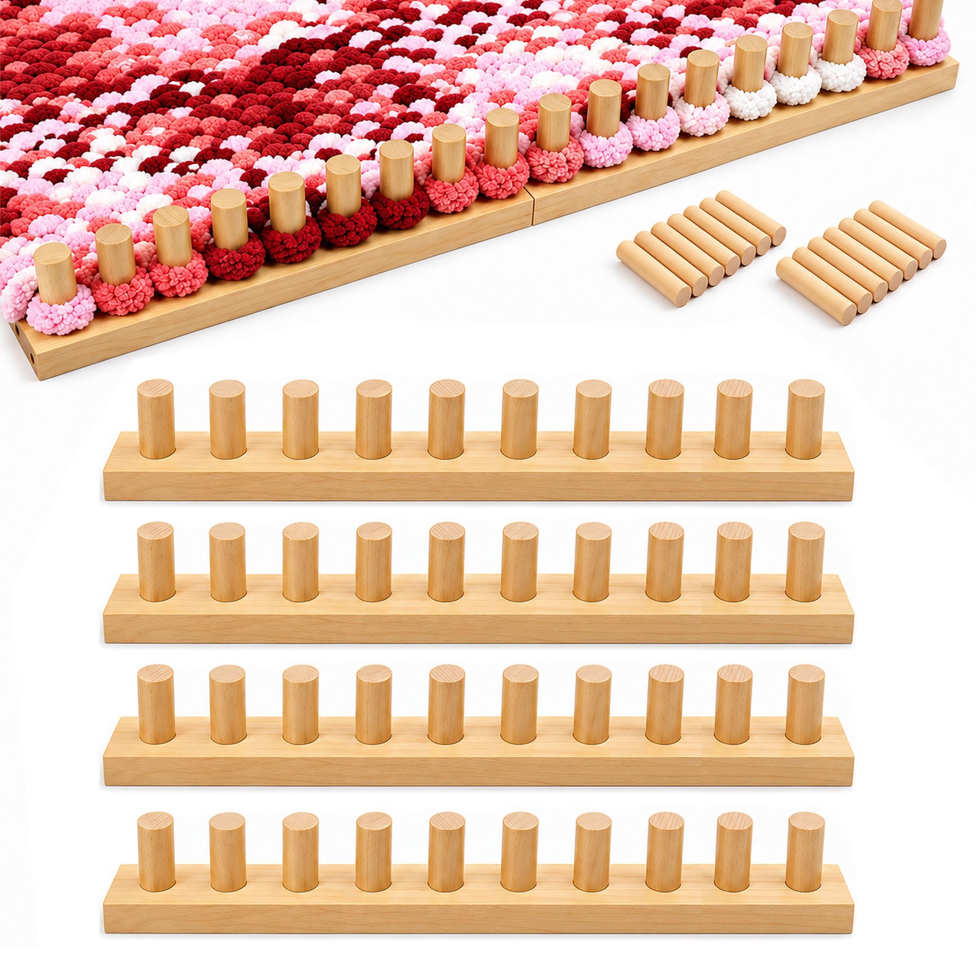 Zlshmoee 64" Chunky Blanket Loom, Adjustable Size Loom for Blanket Making | Smoo