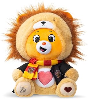 Care Bears x Harry Potter Gryffindor Tenderheart Bear 30cm Hoodie Plush – Premium Hogwarts House Collectible, Ages 4+, Red, Gold