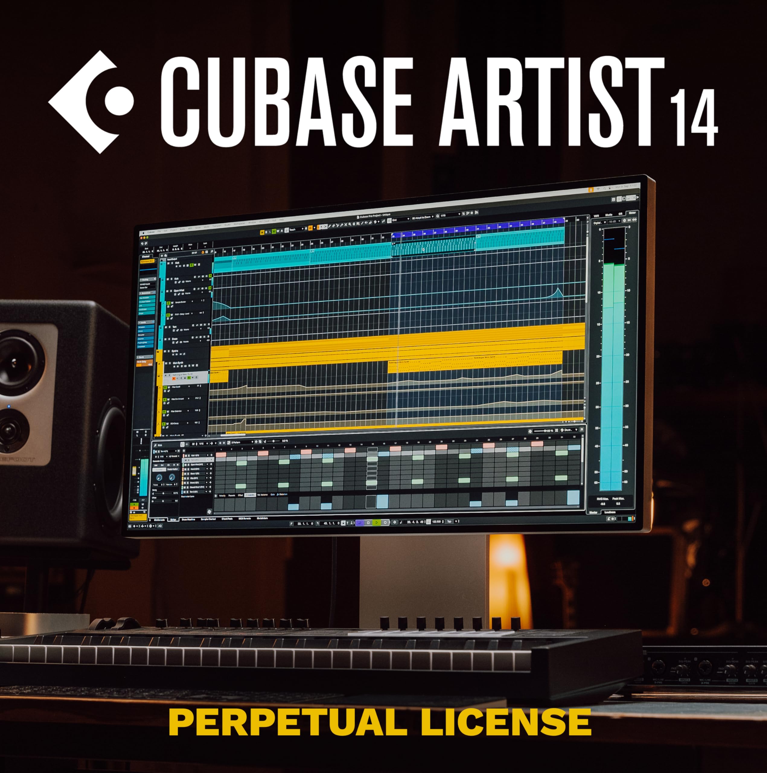 Steinberg Cubase Artist 14 audio/MIDI sequencer for studio applications or home 