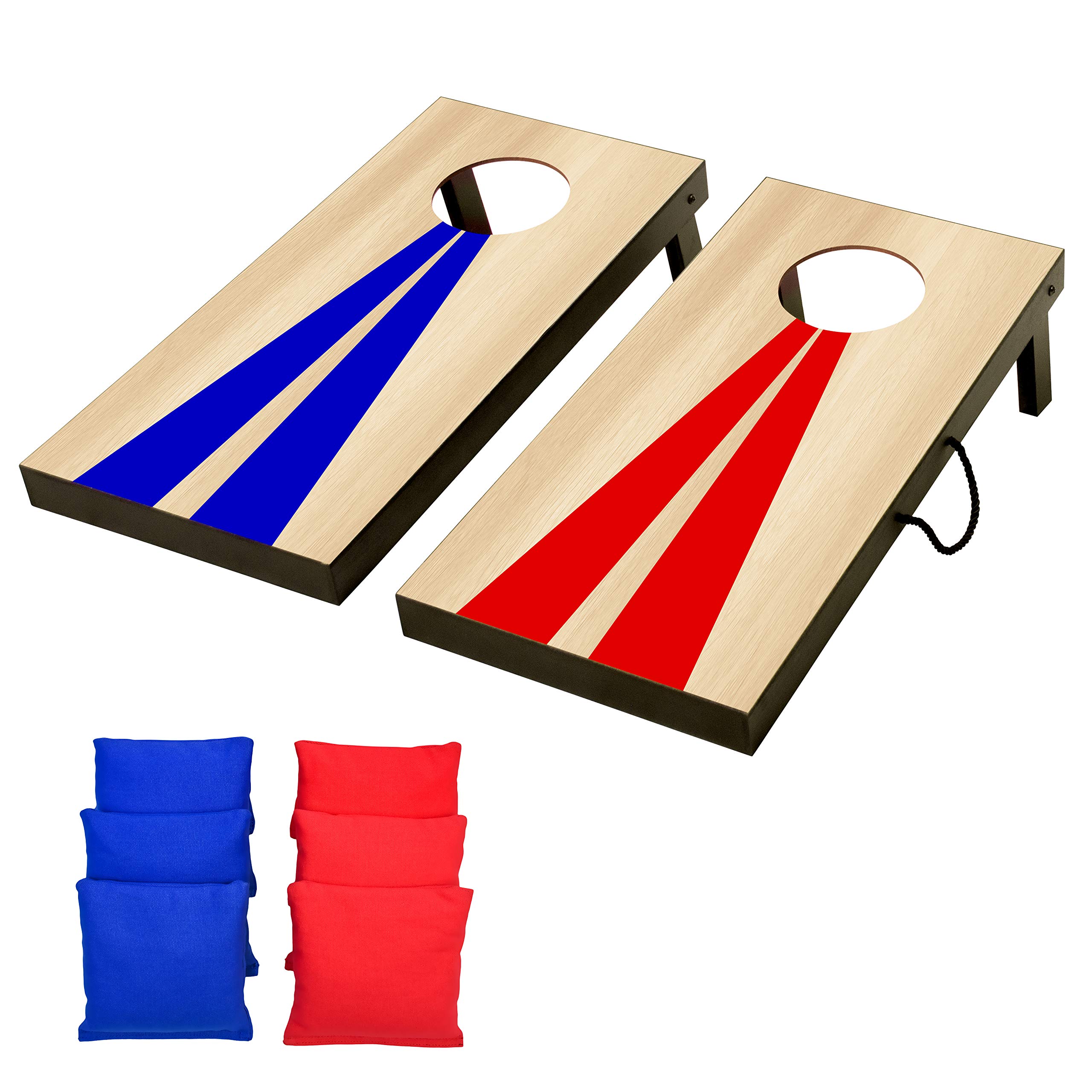 GoSports 2 ft x 1 ft Portable Size Cornhole Game Set with 6 Bean Bags - Great fo