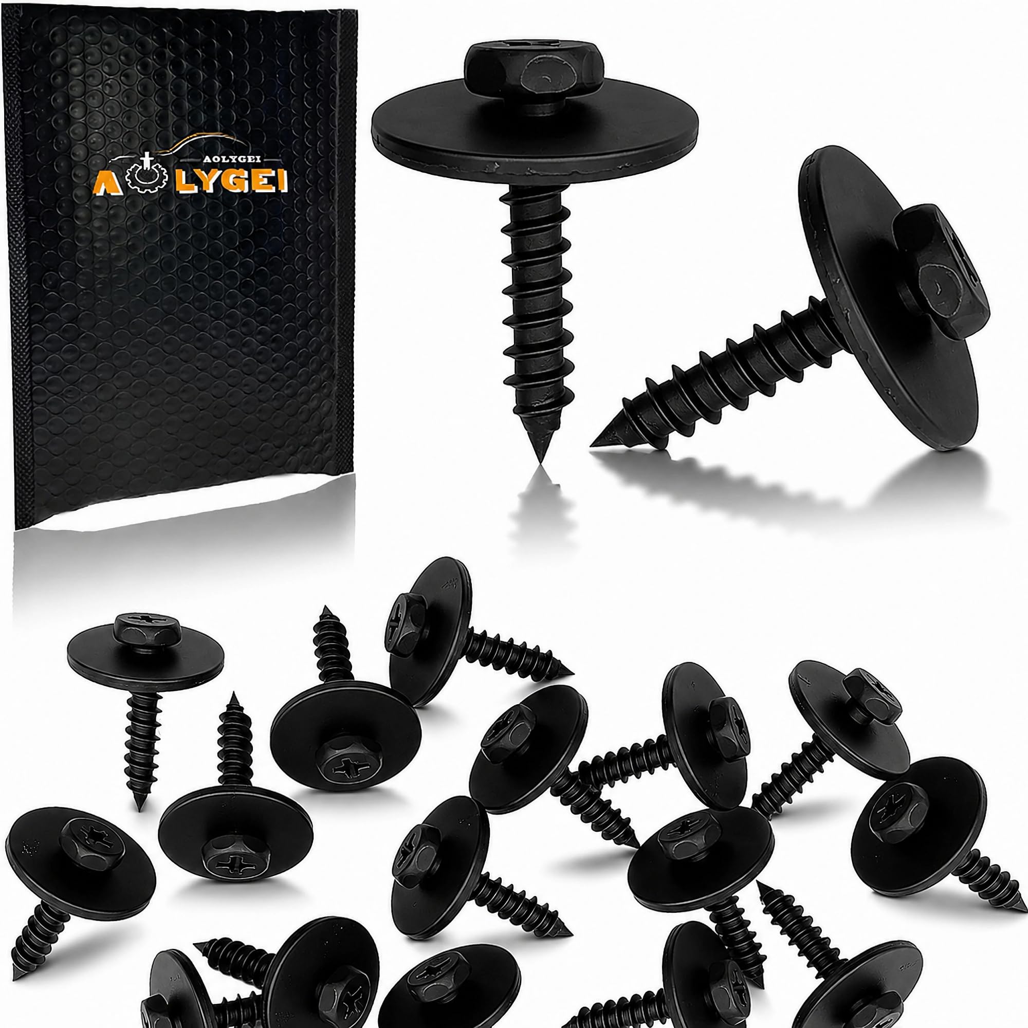 AOLYGEI 30pcs Fender Wheelhouse CD Console Bolt Screw E23 | Compatible with GM, 