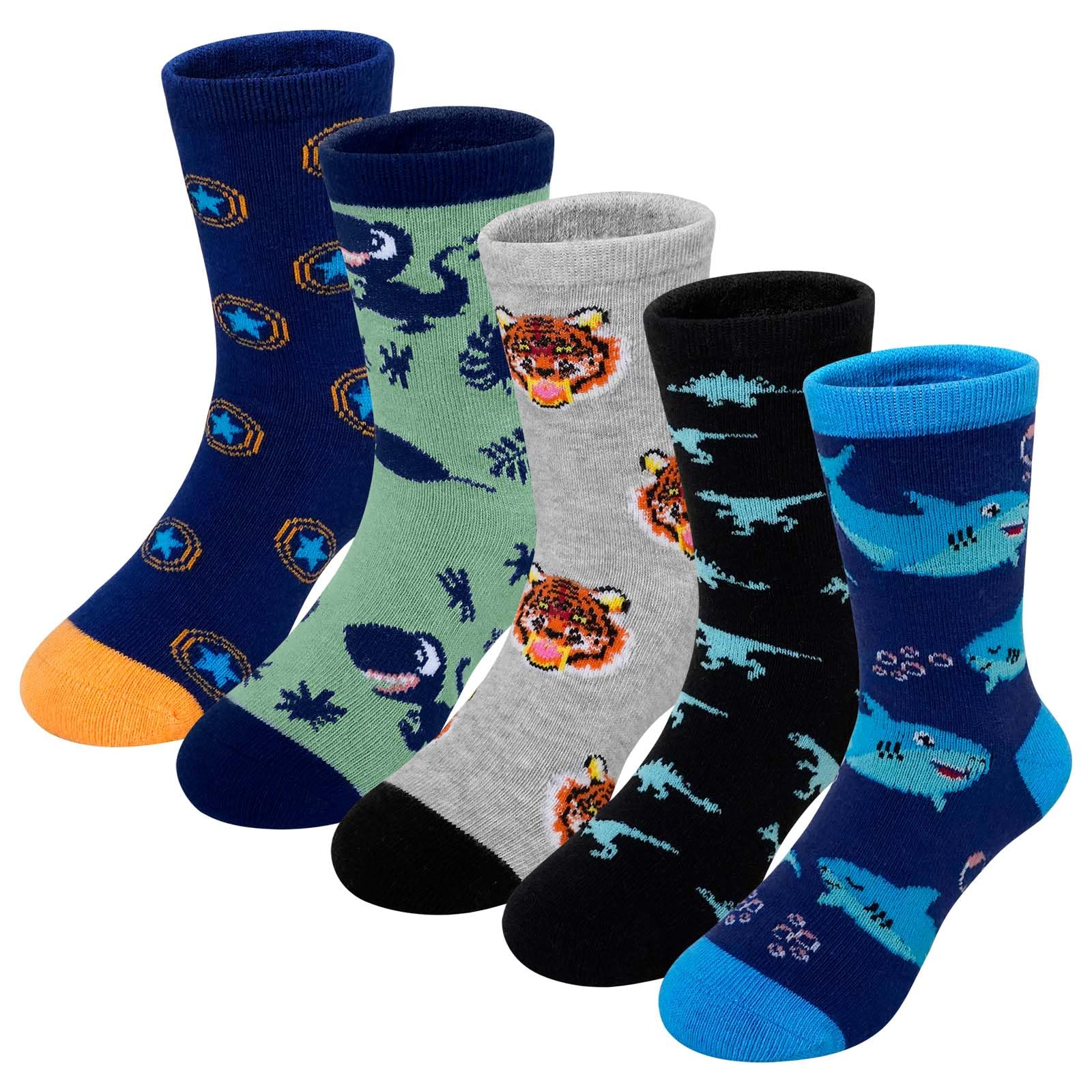 LOFIR Cotton Socks for Boys Children: Funny Seamless Socks for Boys - Novelty An