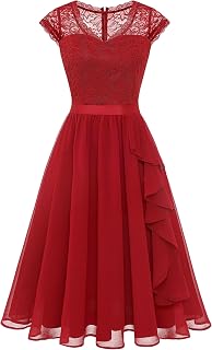 Wedtrend Women's Bridesmaid Dresses Short Prom Dress Ruffle Semi Formal Cocktail Dresses Floral Homecoming Dress