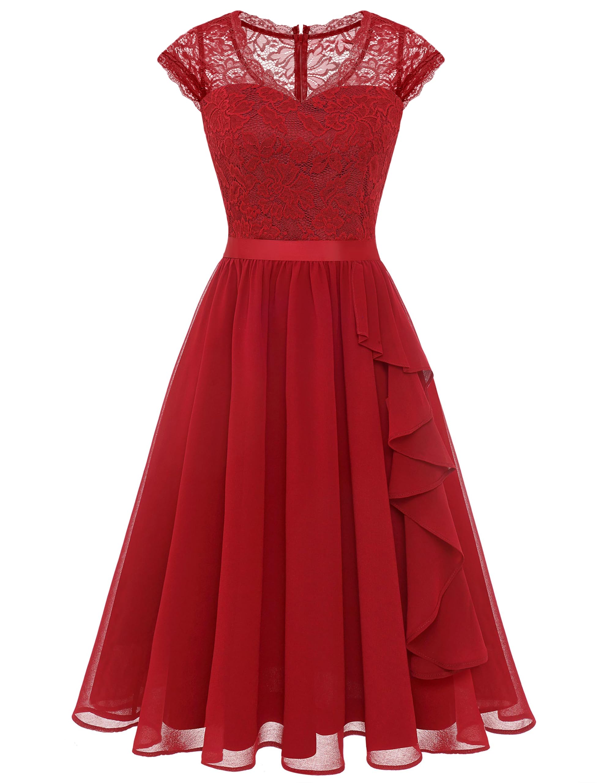 Wedtrend Women's Bridesmaid Dresses Short Prom Dress Ruffle Semi Formal Cocktail