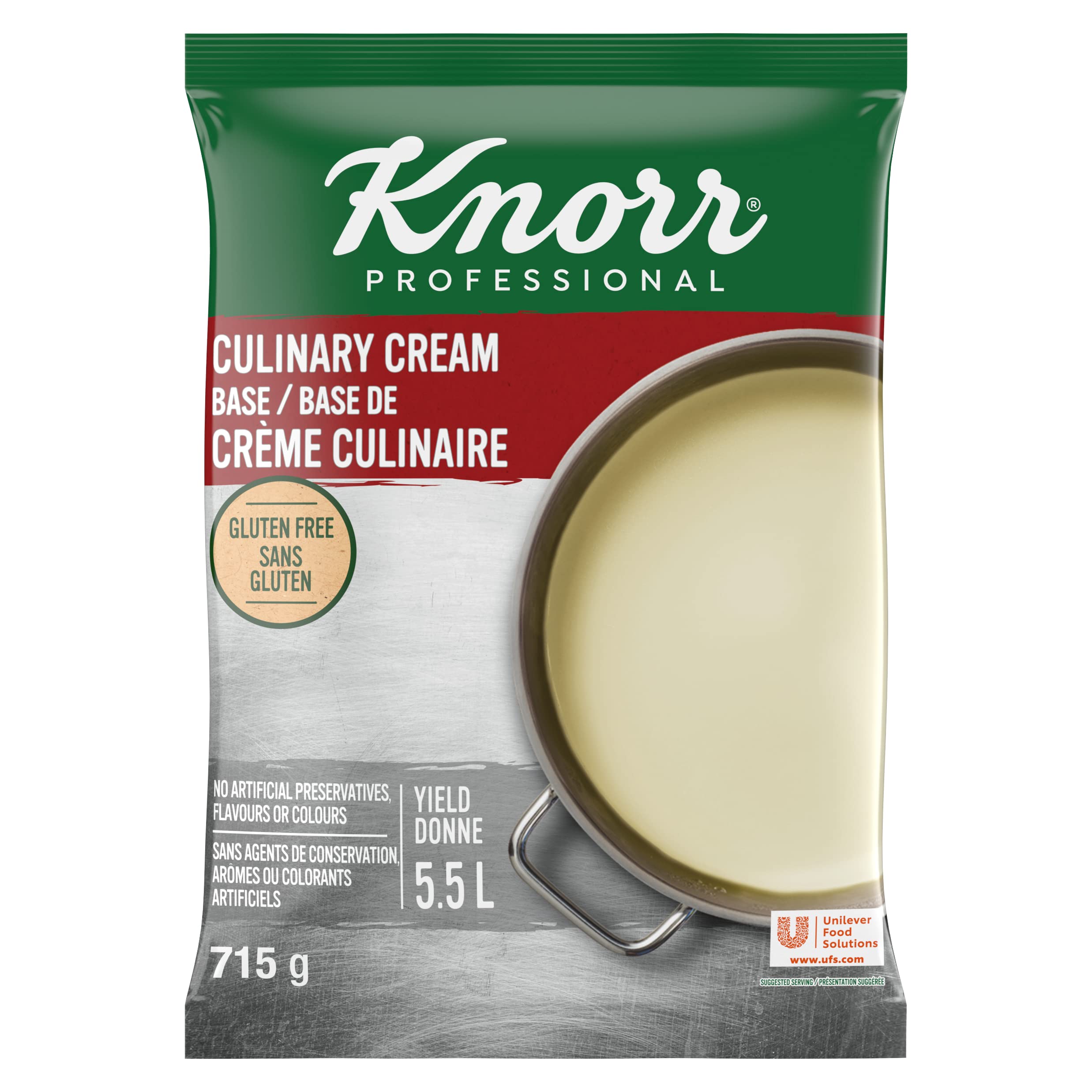 Knorr Professional Culinary Cream Base, Gluten Free, 715 grams