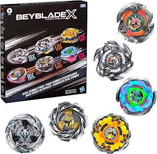 Beyblade X Rival Rumble Pack | 6 Takara Tomy Beyblade X Tops, Battling Game Toys, Ages 8+ (Amazon Exclusive)