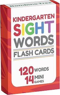 Sight Words Flash Cards Kindergarten | 120 High Frequency Words from Dolch's and Fry's Lists for 4-6 Years