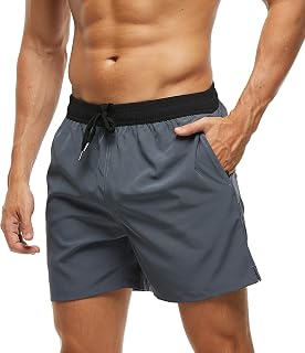 Arcweg Men's Swim Shorts Sports Bermuda Quick Dry Boys Short Beach Swimming Casual with Adjustable Elastic Cord S-XXL