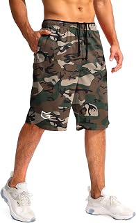 G Gradual Mens Basketball Shorts with Zipper Pocket Lightweight Quick Dry 11" Long Shorts for Men Athletic Gym