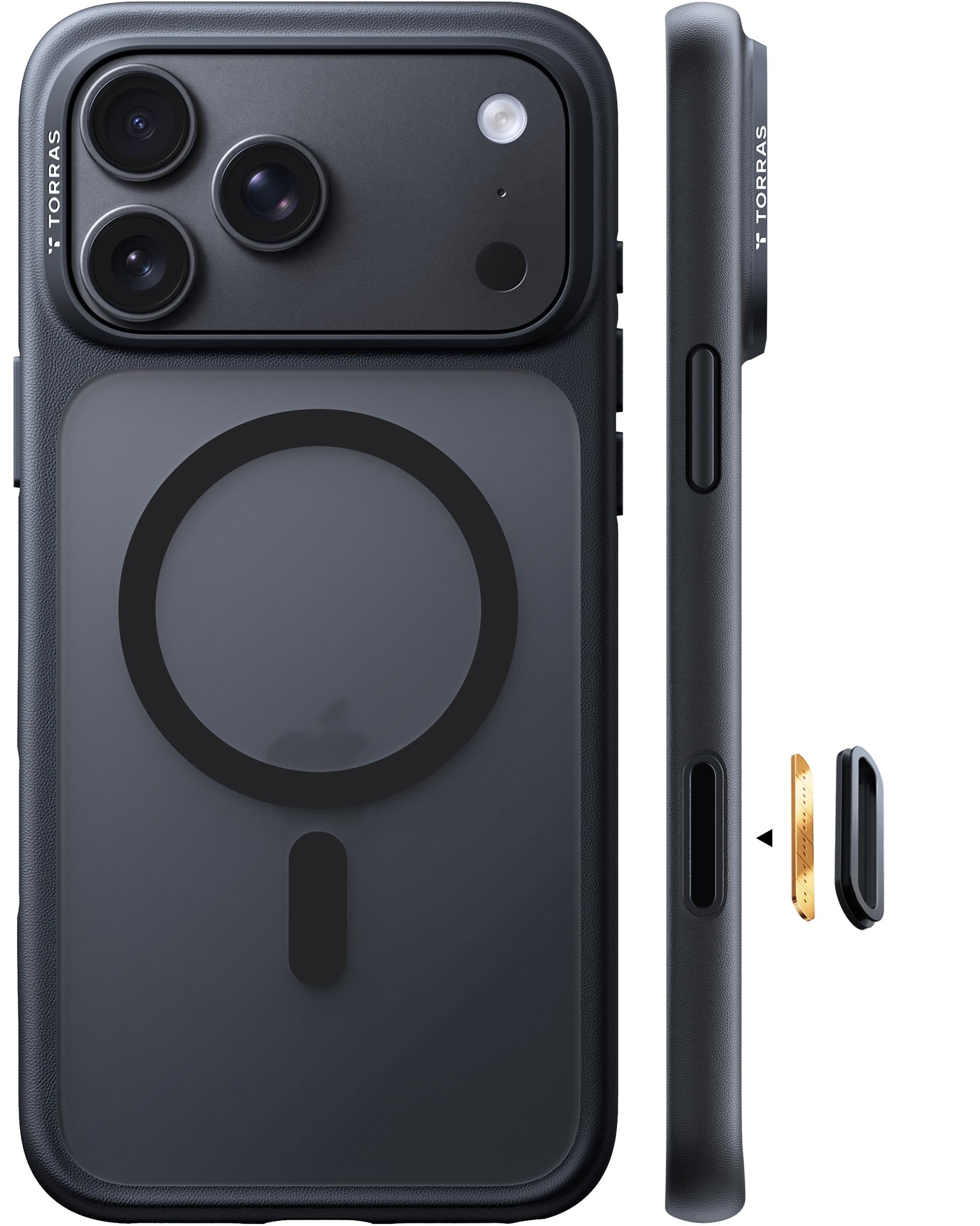 TORRAS Guardian-Mag for iPhone 18 Pro Case for MagSafe Case, Black | 3.66 m mili