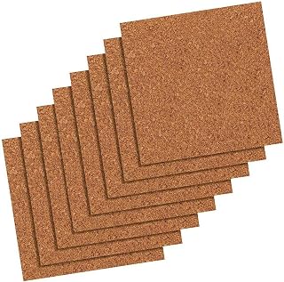 Quartet Cork Tiles, Bulletin Board Cork Panels 12" x 12" x 3/16", Natural, 8 Count (108) 12" x 12" (Pack of 10)