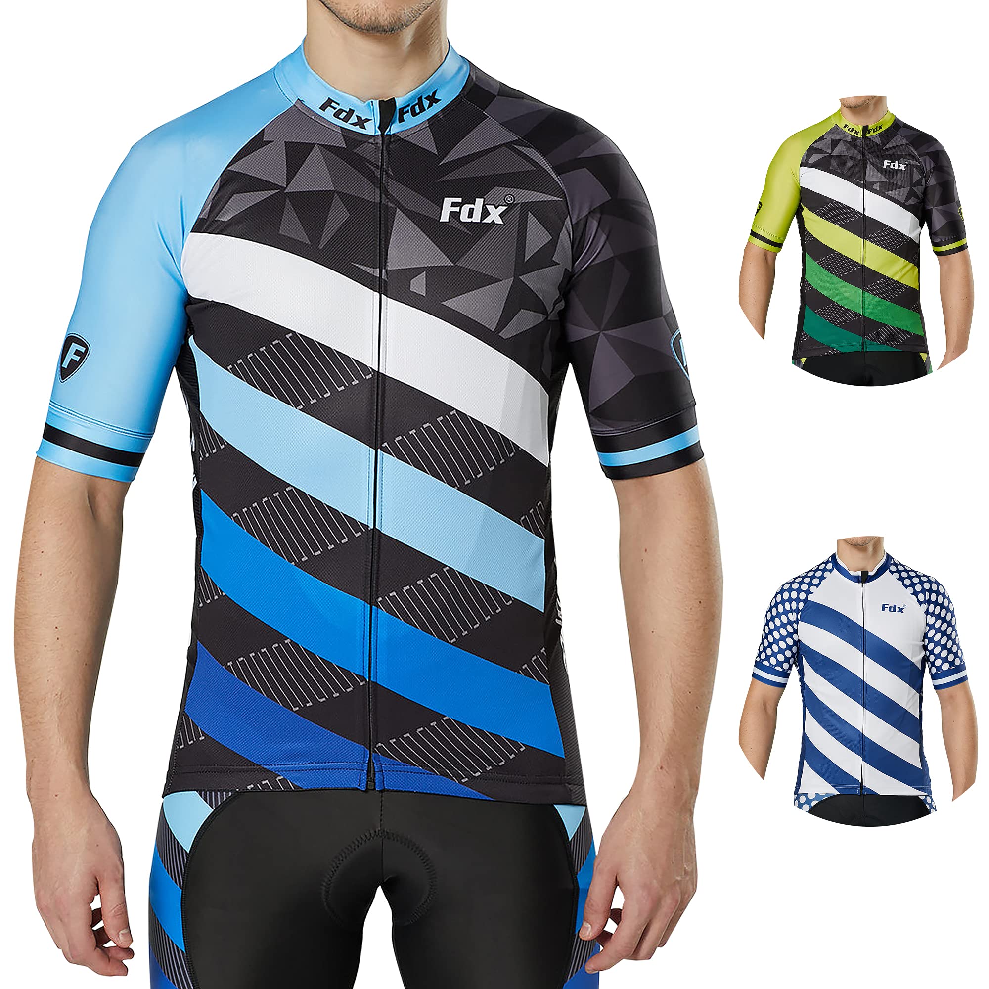 FDX Men's Limited Edition Road Cycling Jersey Short Sleeve Biking Tops