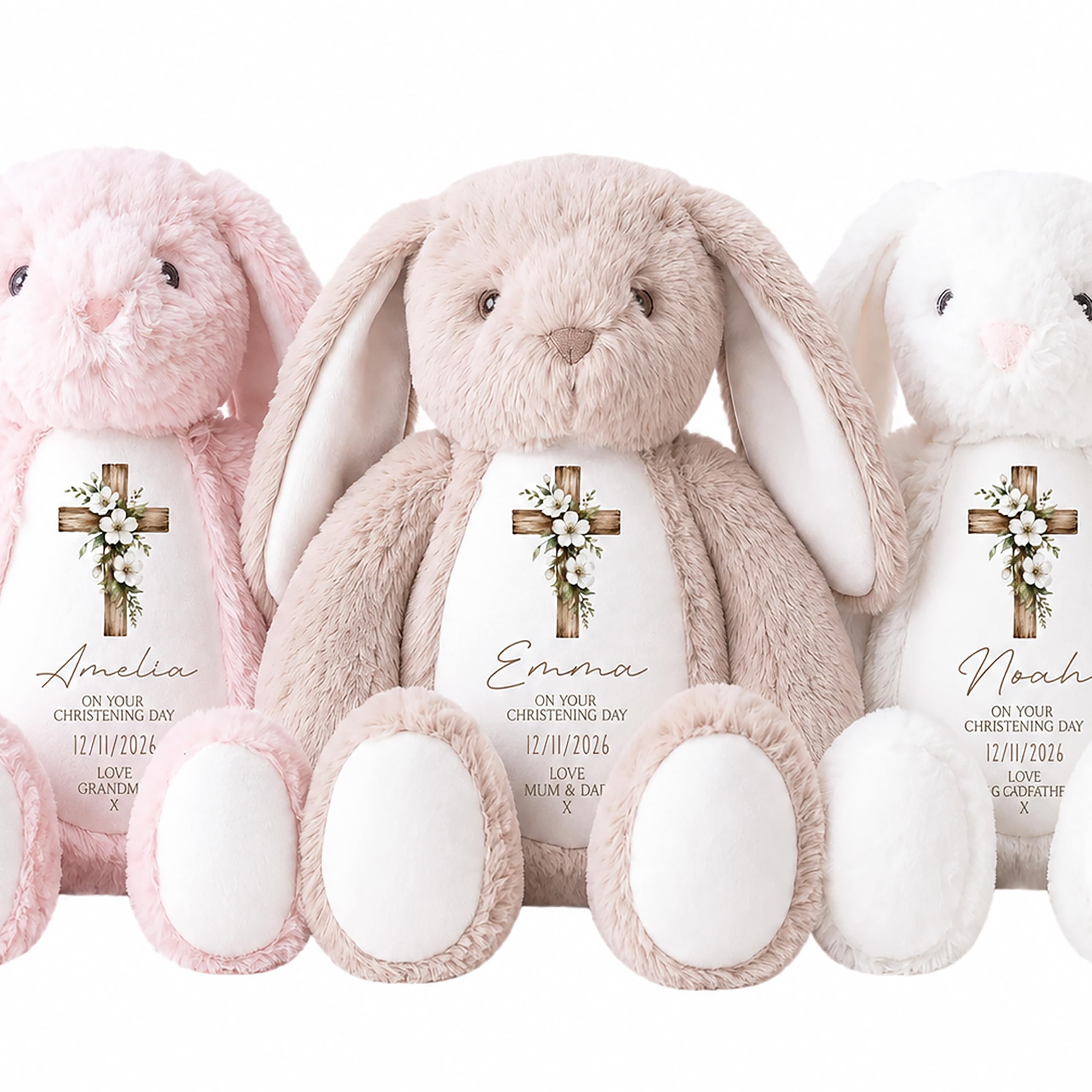 Personalised Christening Gift | Christening Teddy, Christening Gifts, Baptism Te