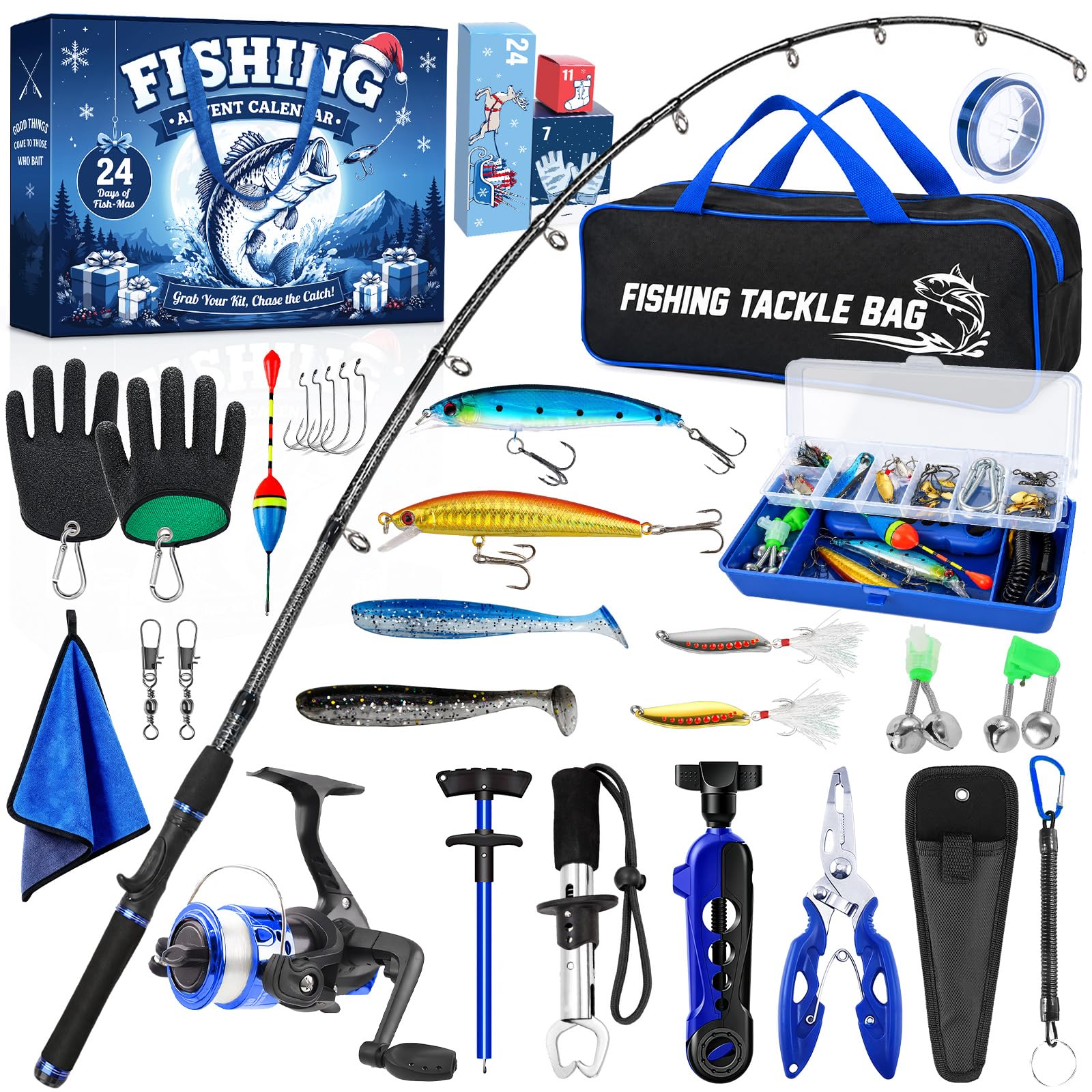 iZoeL Fishing Advent Calendar 2026 Mens Advent Calendar Adult Teen Boys | Telesc