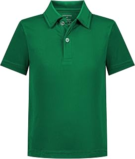 LETAOTAO Boys Performance Polo Shirts Quick Dry Golf & School Uniform Shirt