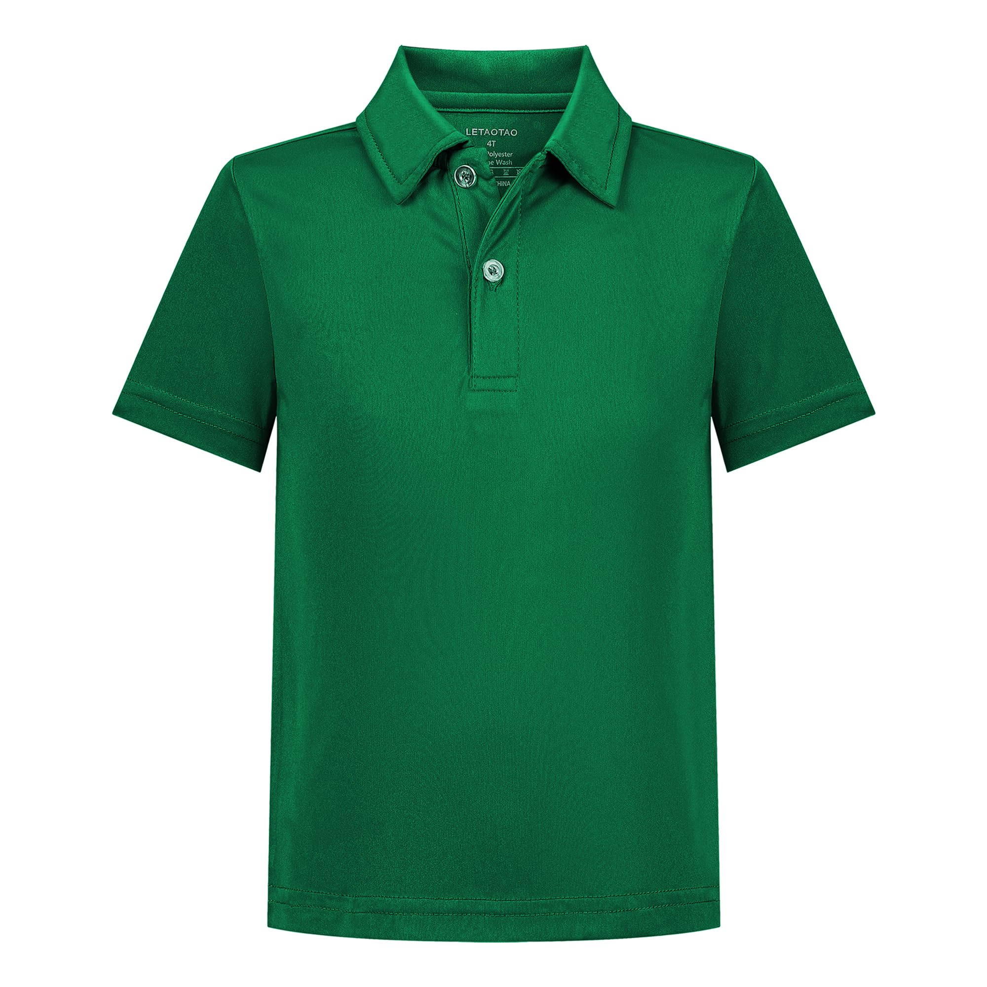 LETAOTAO Boys Performance Polo Shirts Quick Dry Golf & School Uniform Shirt