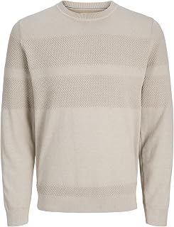 Jack & Jones Men's Jprblunoah Knit Crew Neck Bf Knitted Jumper (Pack of 1)