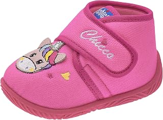 Chicco Girls and Girls Nursery and Home Slippers with Adjustable Closure NOS 253