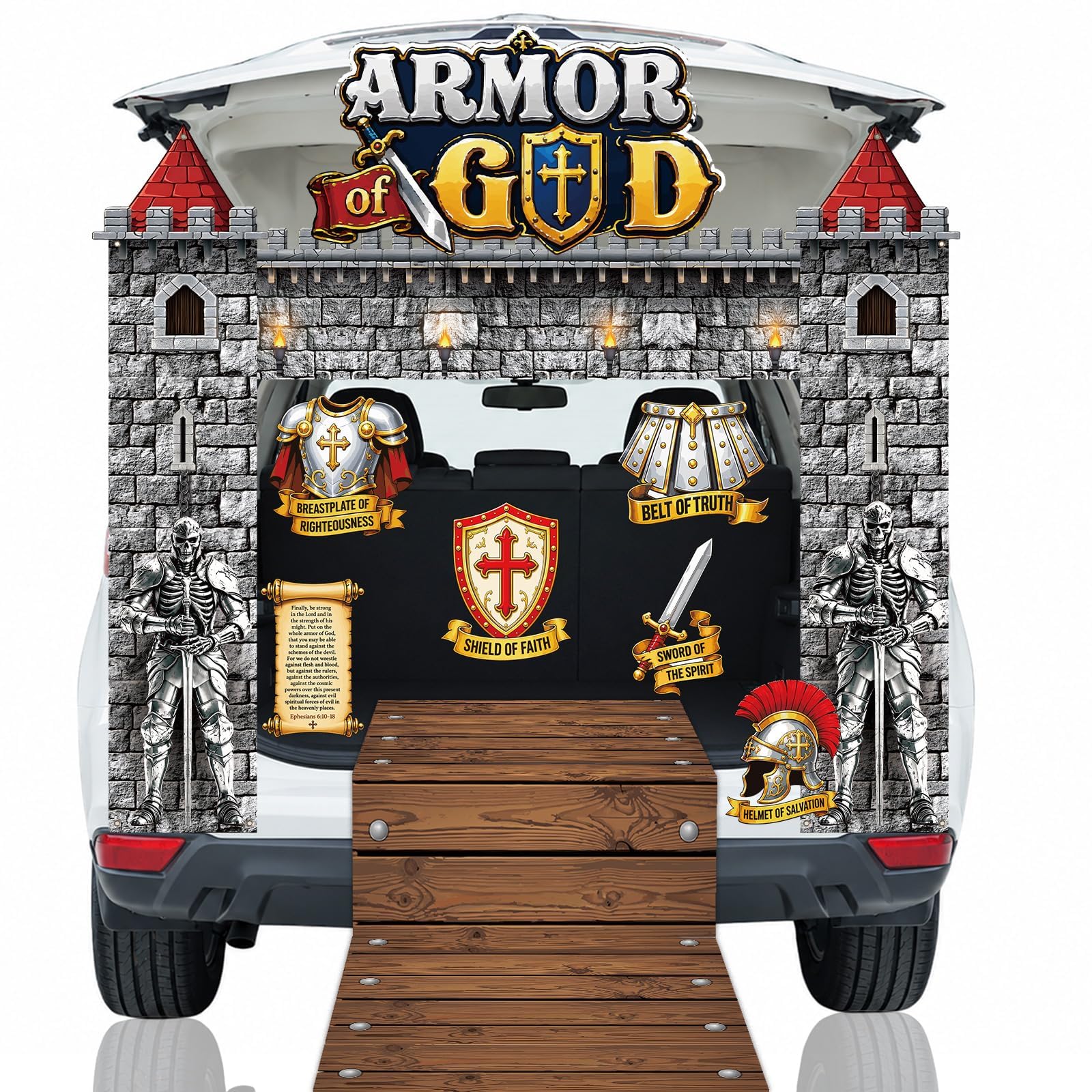Halloween Religious Christian Trunk or Treat Car Decorations Kit for SUV | Relig