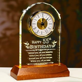 55th Birthday Clock Gifts for Men Women Dad 55 Year Old Keepsake