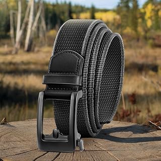 Mens Golf Belt, Fully Adjustable Ratchet Elastic Belt for Exact Fit 1 3/8"