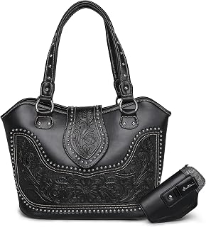 Montana West Western Tote Bag for Women Tooled Shoulder Bag Ladies Purses and Handbags