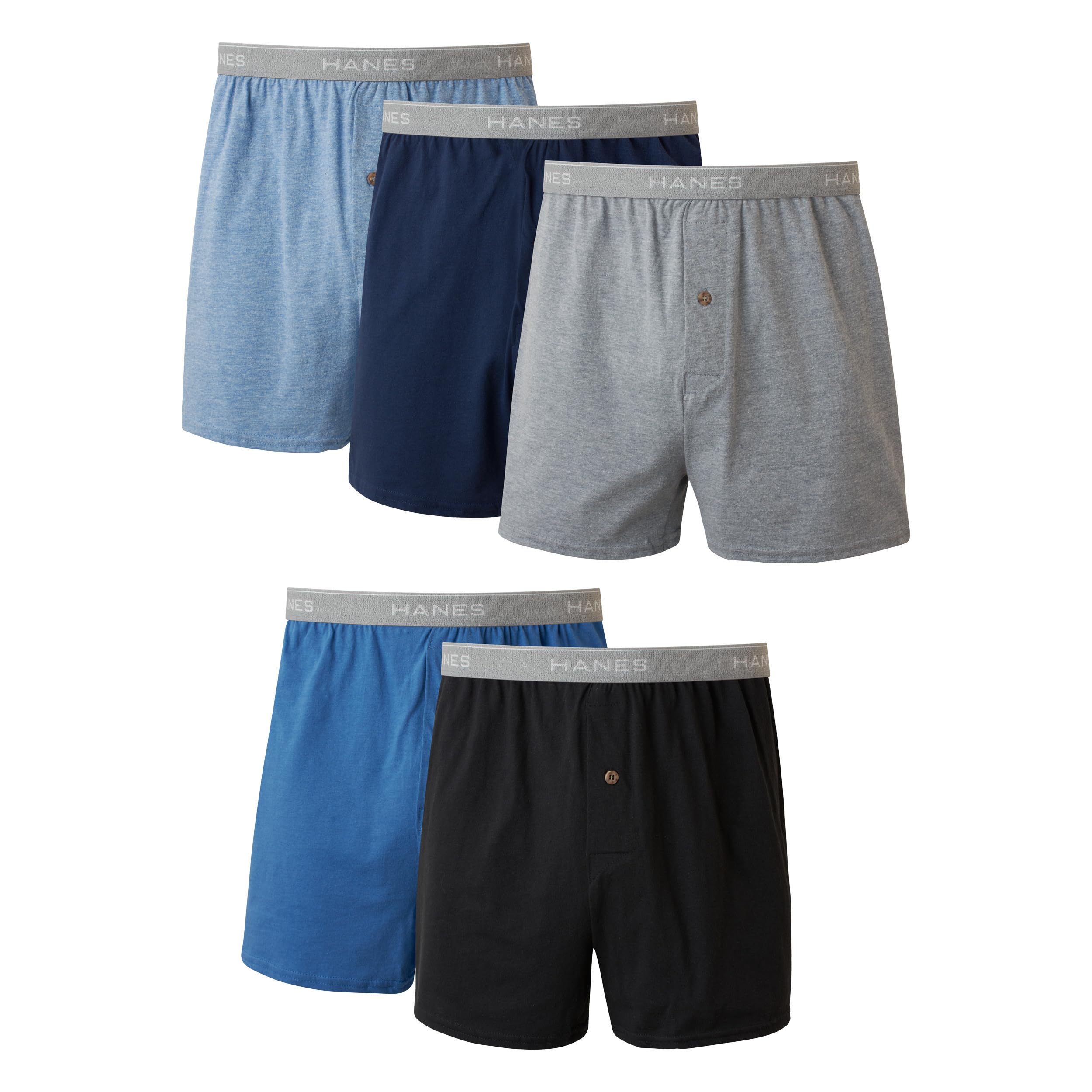 Hanes mens Underwear Boxers Pack, Cool and Breathable Cotton Underwear, Exposed 