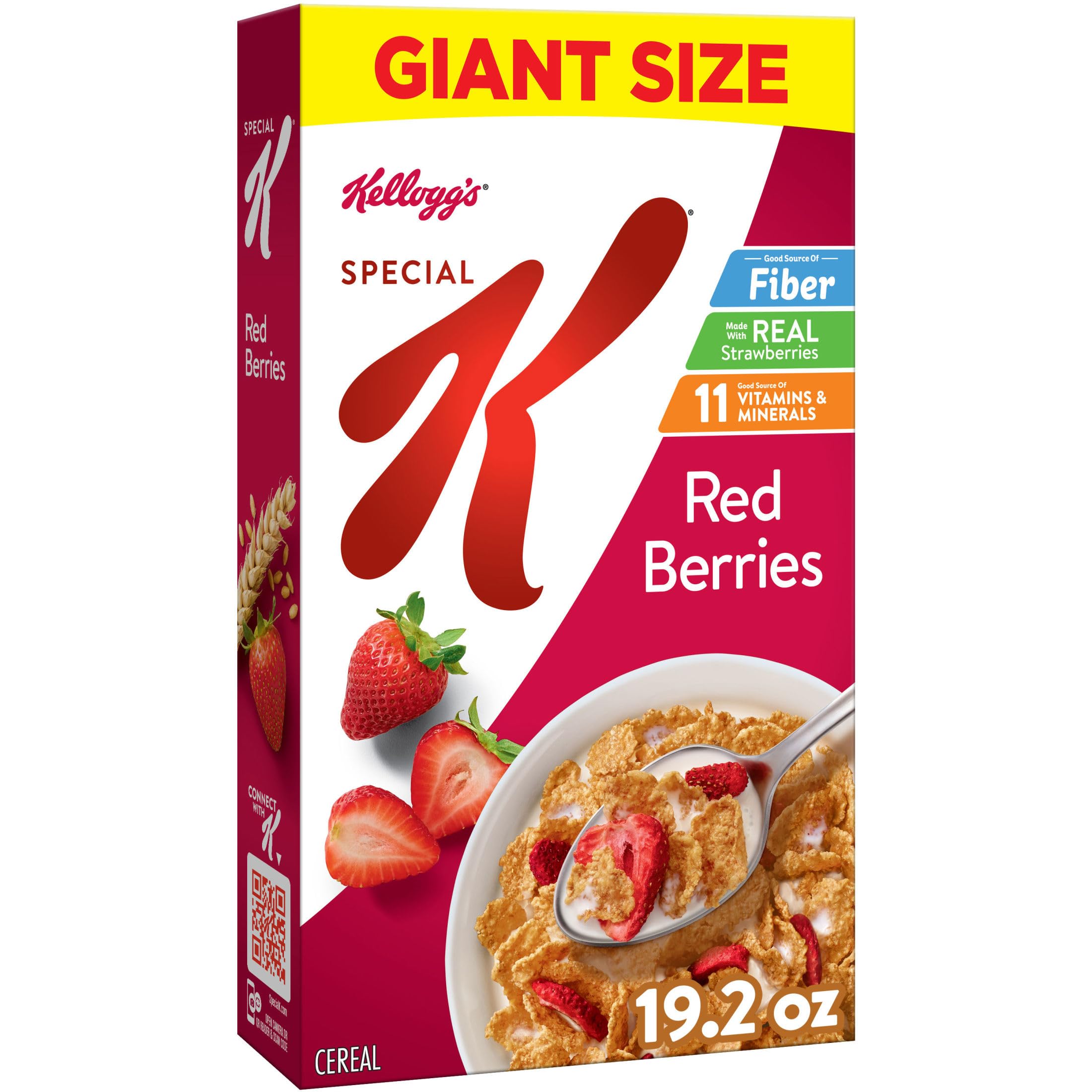 Kellogg's Special K Red Berries Giant Size Breakfast Cereal 19.2 oz | Good Sourc