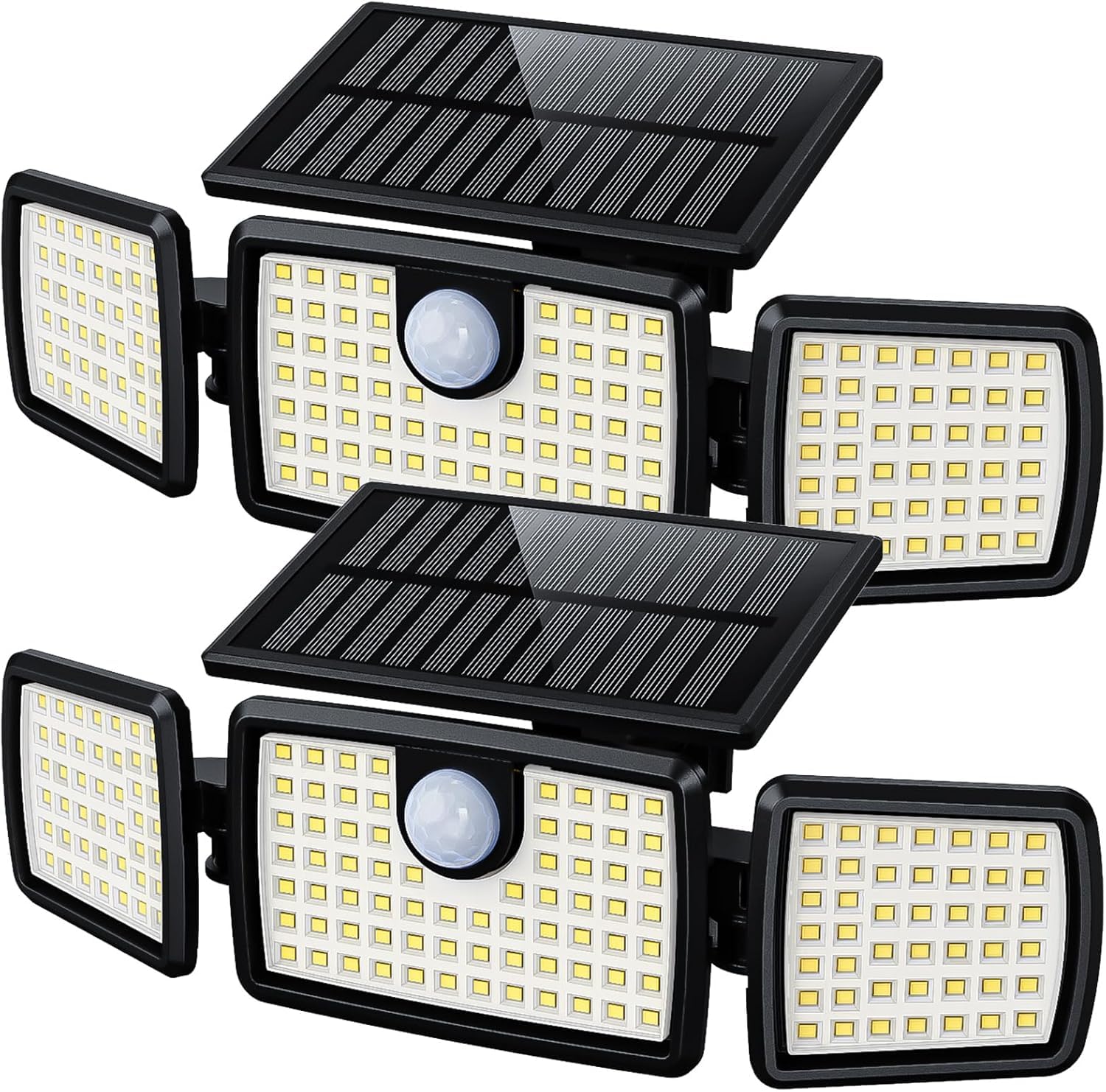 MIHANI Solar Flood Lights Outdoor, 2500LM Motion Sensor Security Lights with 270