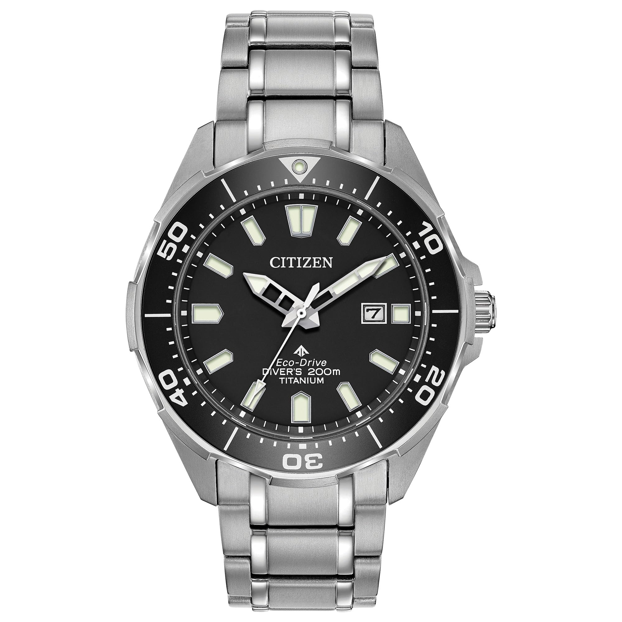 Citizen Men's Promaster Sea Eco-Drive Stainless Steel Watch, 3-Hand Date, One-Wa